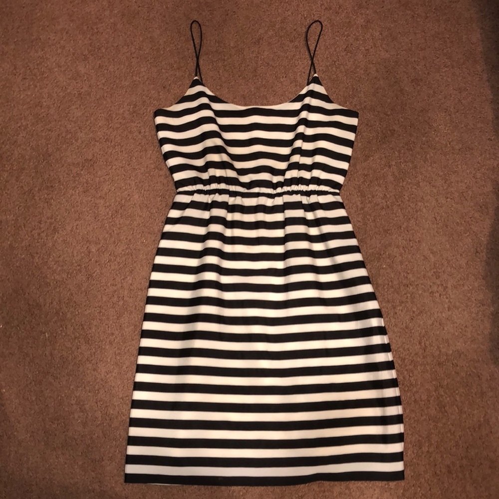 j. crew casual stripe dress